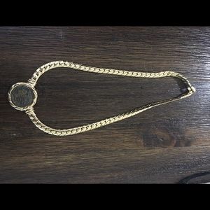 Erwin Pearl vintage coin necklace